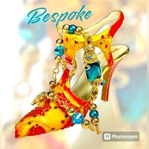 💙🌈 handmade artisan wire wrapped intricate bracelet with pearl accent